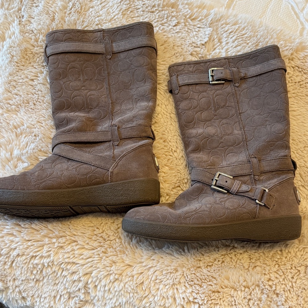Coach Thelma Suede Mid-Calf Boots